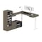Bestar Bestar Viva 72W L-Shaped Standing Desk with Dual Monitor Arm and Storage in walnut grey & white 19853-35 - alternate 9